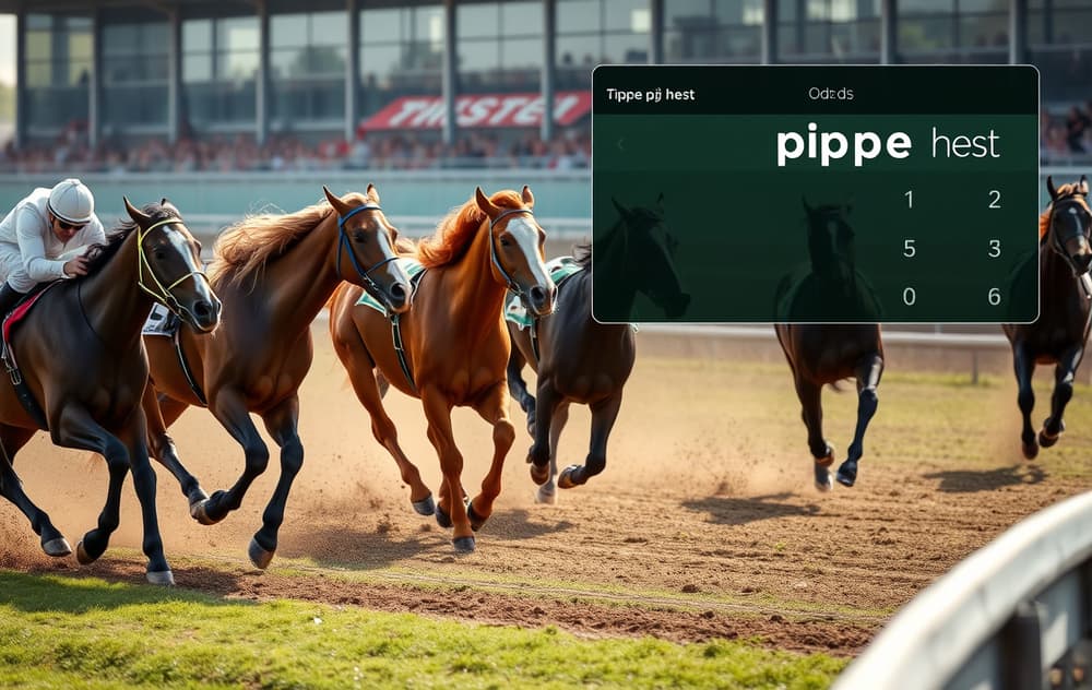 Hesteløp med odds og bettingvindu for norske spillere